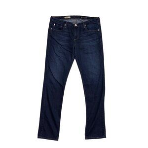 AG Adriano Goldschmied The Stevie Tailored Leg Jeans 32R Dark Wash Denim